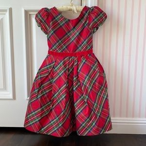 Girl’s Size 8 Red Plaid Holiday Dress